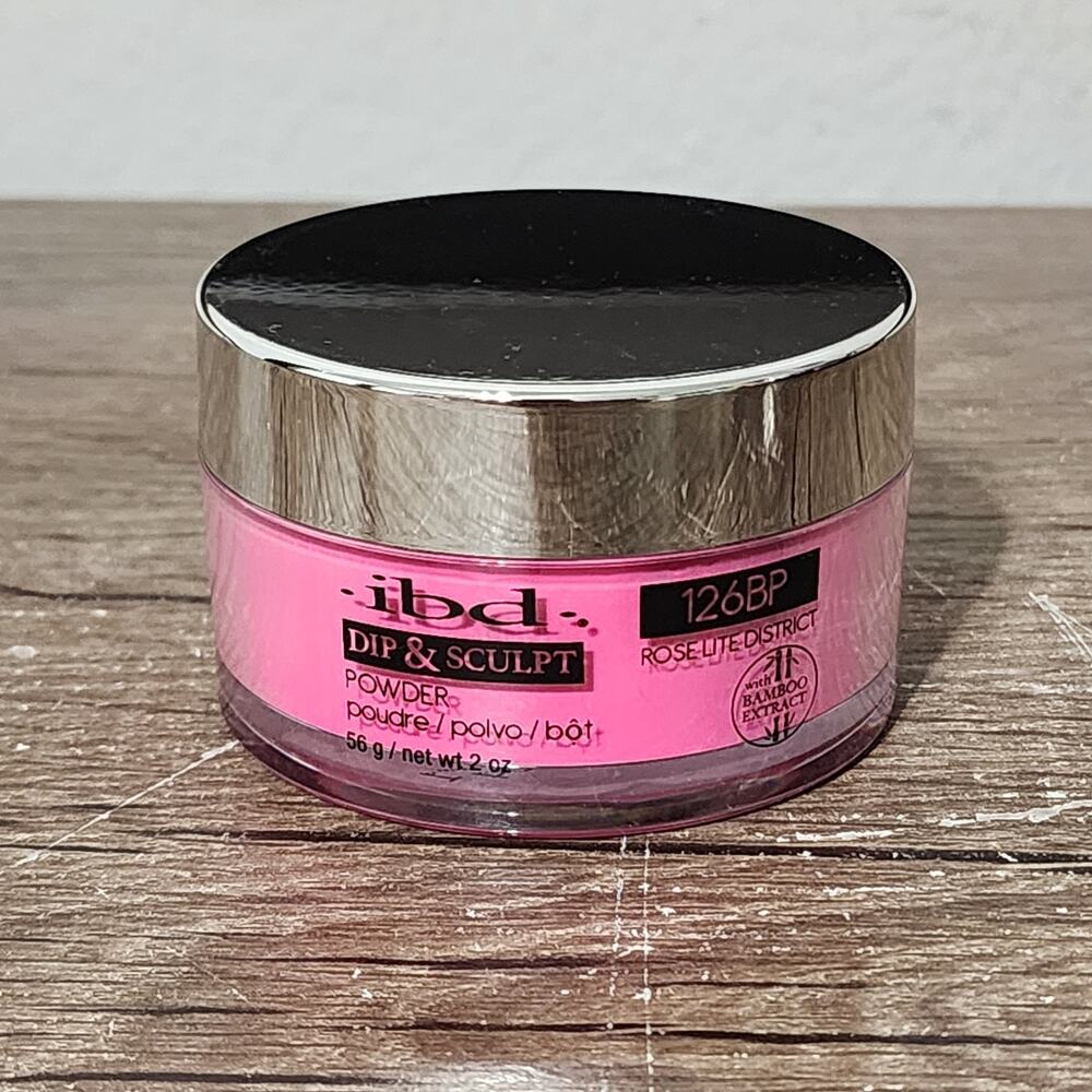 IBD Dip & Sculpt Dip Powder Rose Lite District 126BP Pink 2oz / 56g